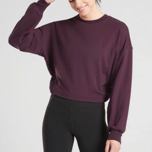 Athleta Yoga Tie Back Sweatshirt